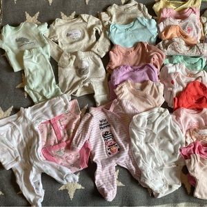 Huge bundle of preemie clothes!